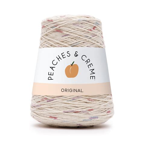 9g, 120 Yards Content 100 USA Cotton. . Peaches and cream yarn